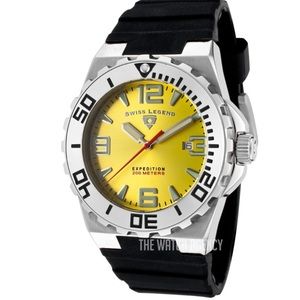 Swiss Legend Expedition SL 10008 Men’s 46mm yellow dial/black silicone band